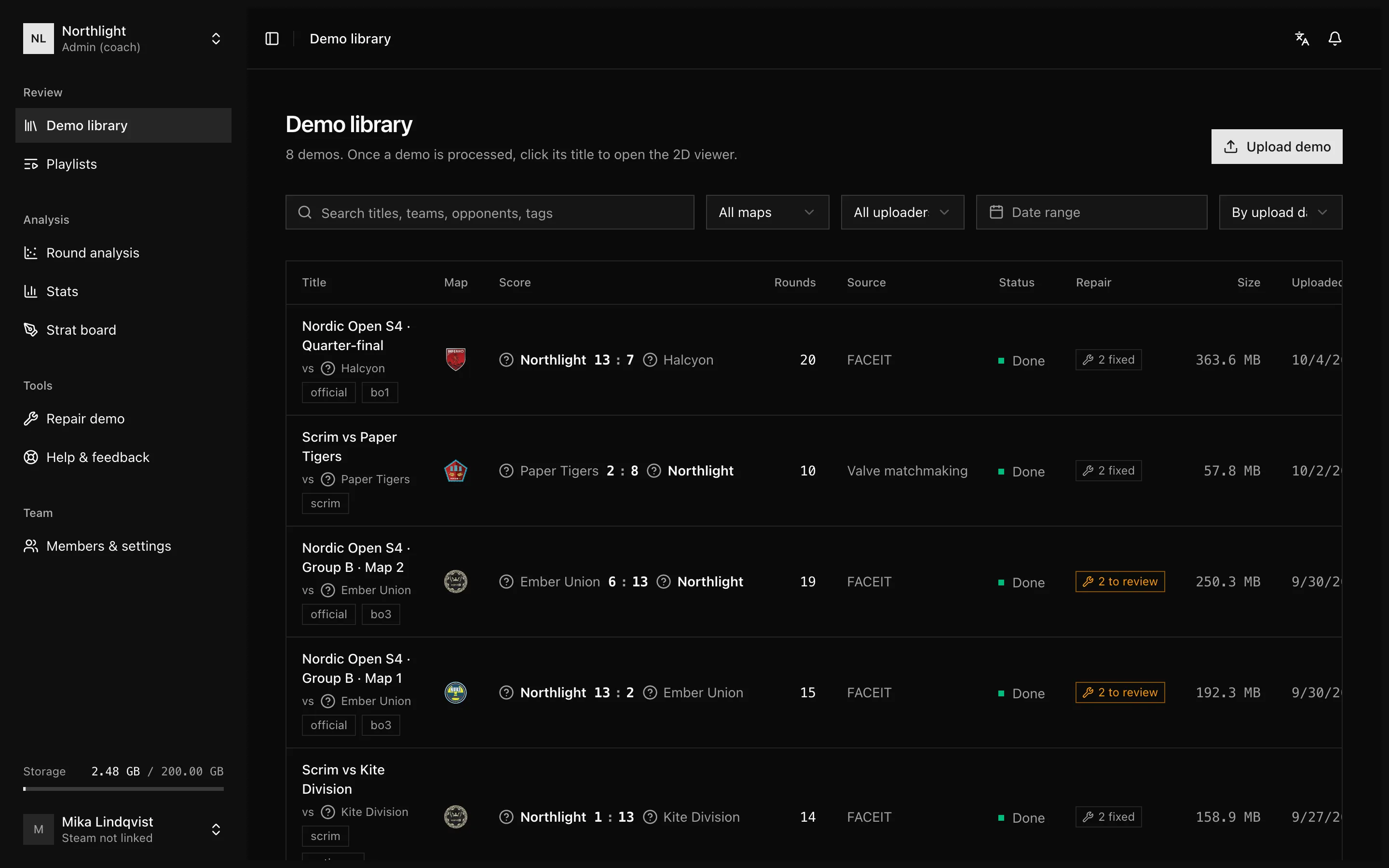 Demo library