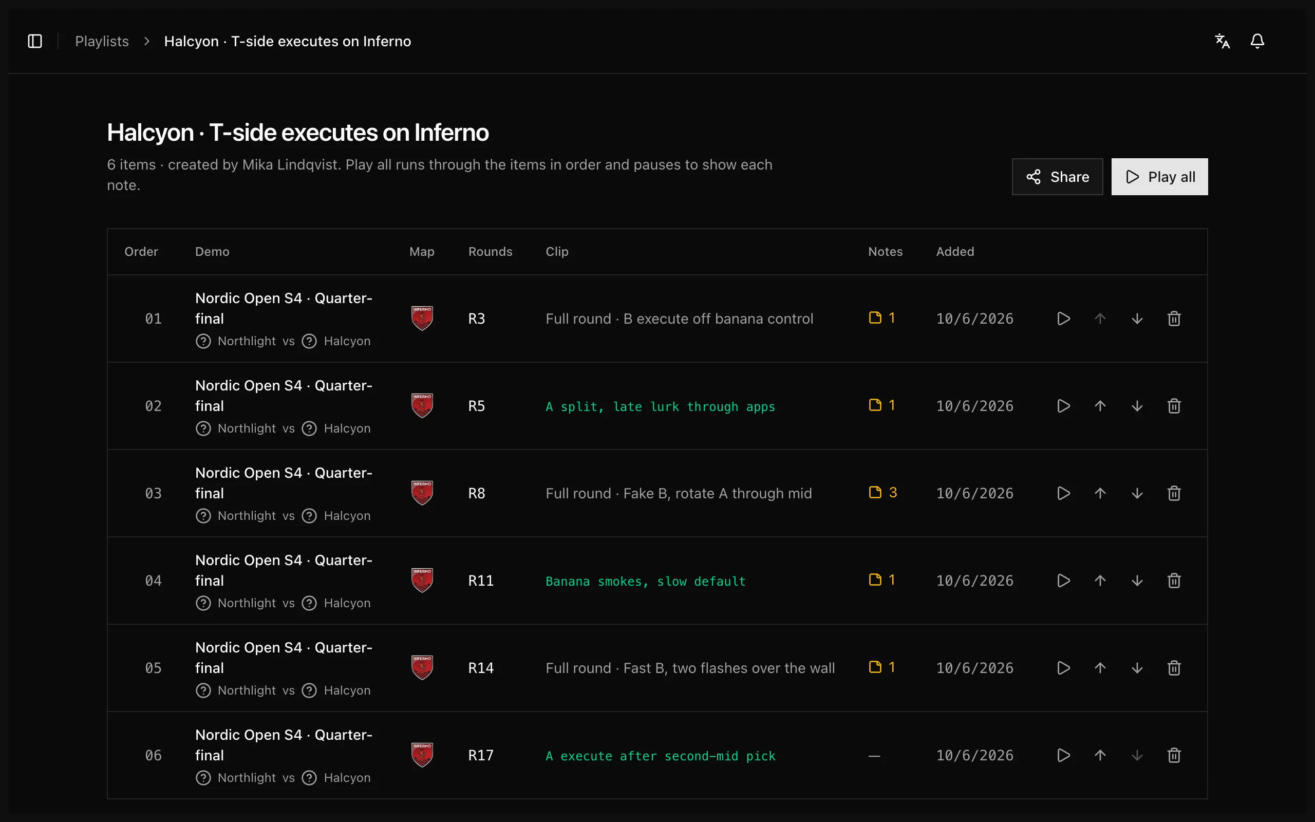 Playlists